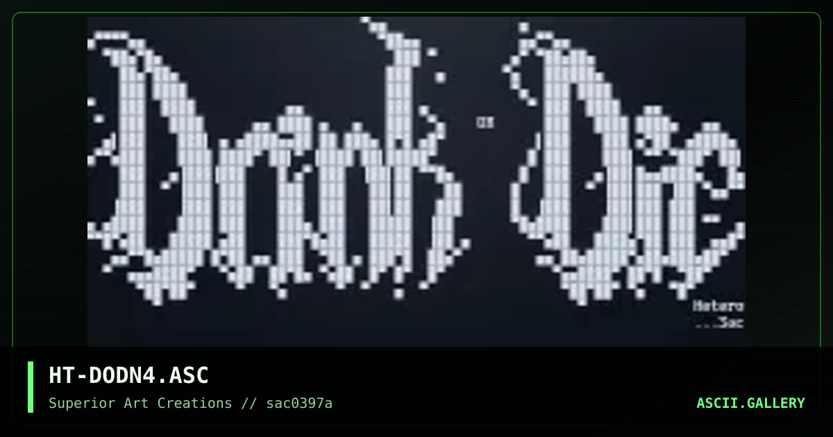 HT-DODN4.ASC, by hetero, 1997