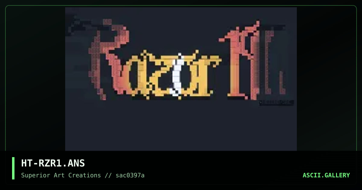 Razor 1911, by hetero, 1997