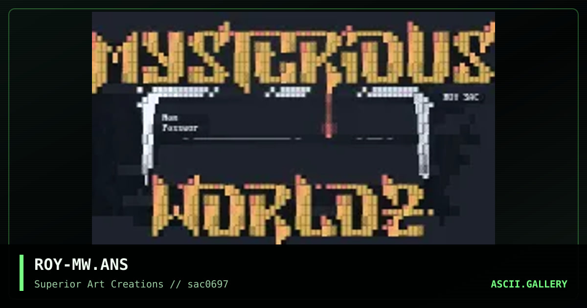 ROY-MW.ANS, by roy, 1997