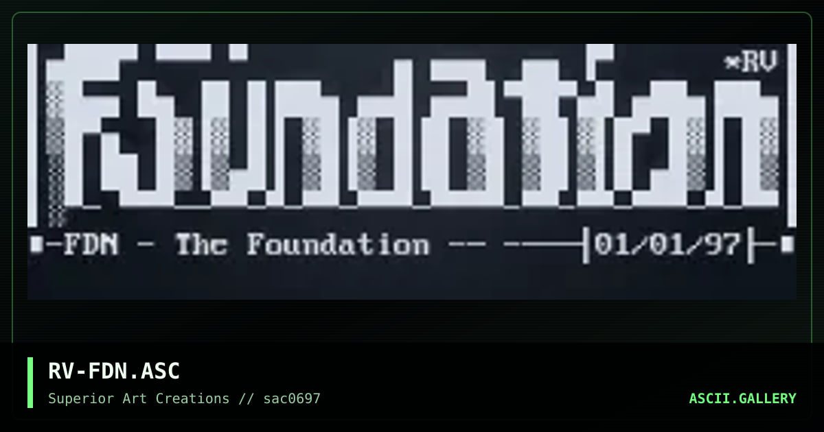 RV-FDN.ASC, by rave, 1997