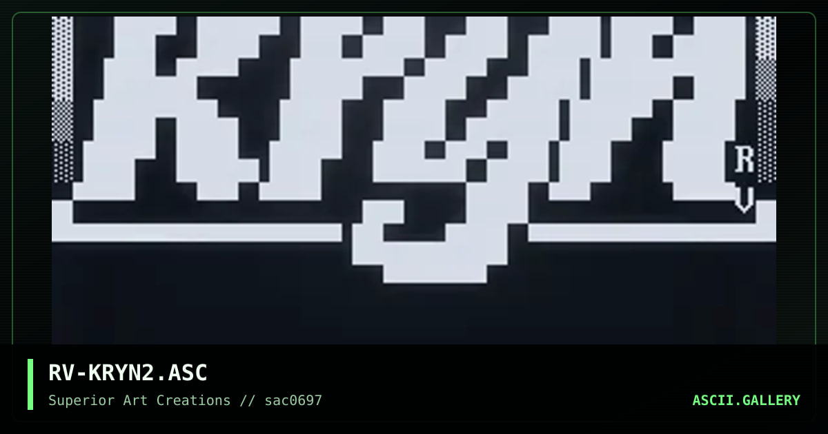 RV-KRYN2.ASC, by rave, 1997