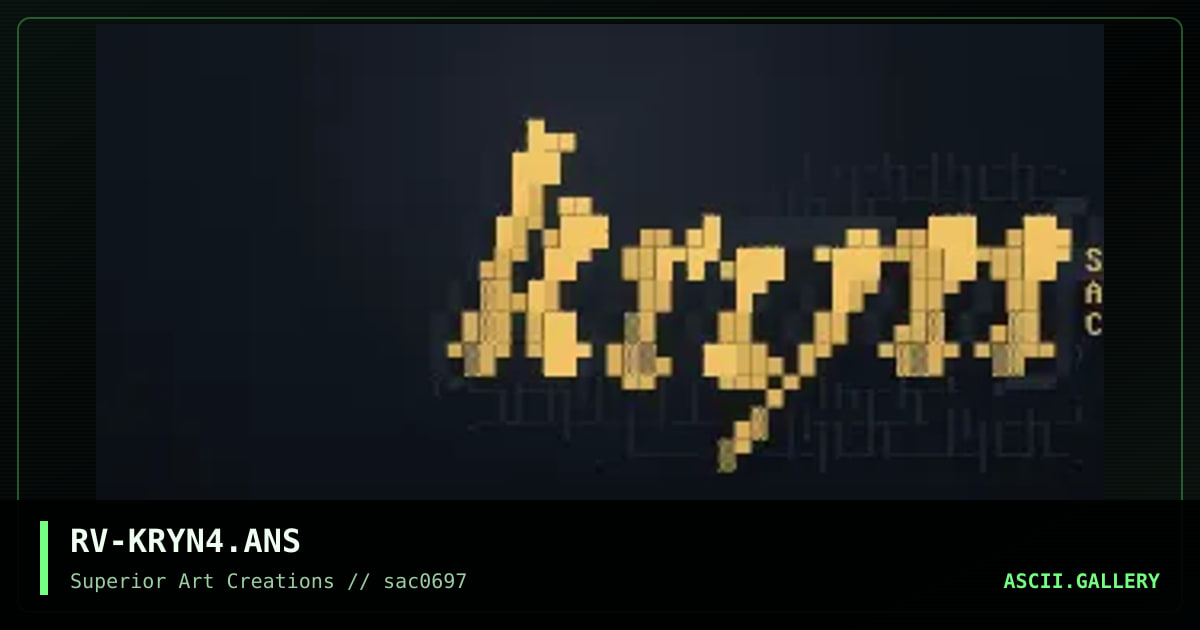 RV-KRYN4.ANS, by rave, 1997
