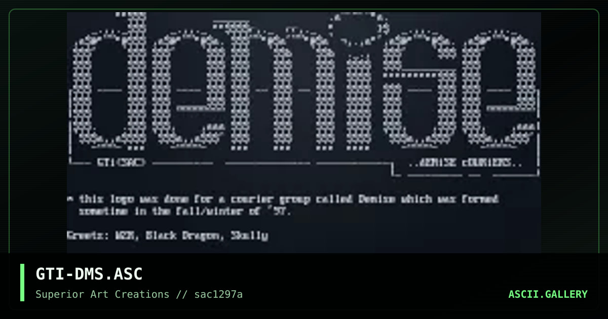 GTI-DMS.ASC, by gti, 1997