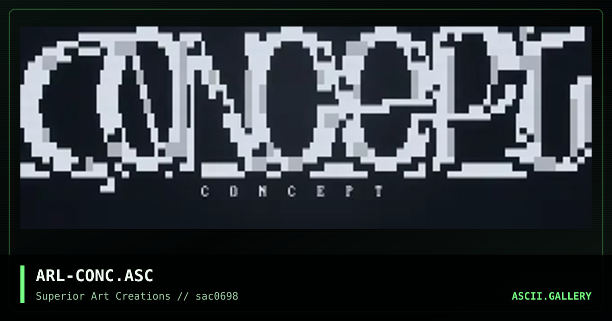 ARL-CONC.ASC, by arlequin, 1998