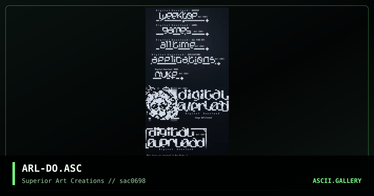 ARL-DO.ASC, by arlequin, 1998