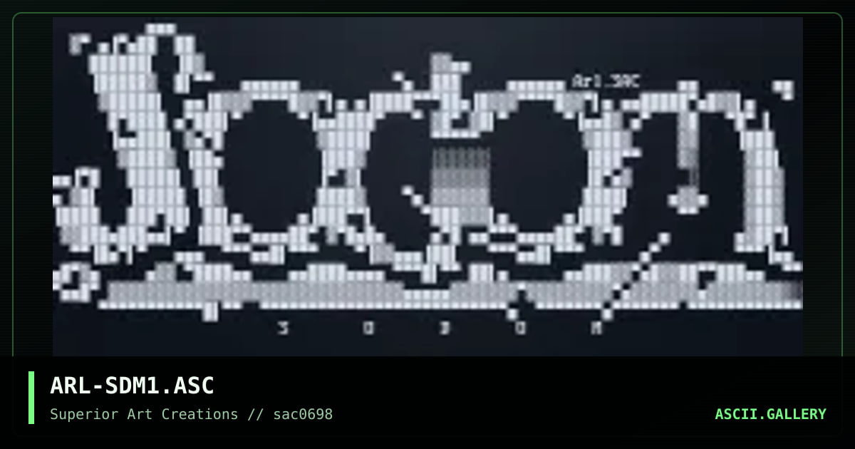 ARL-SDM1.ASC, by arlequin, 1998