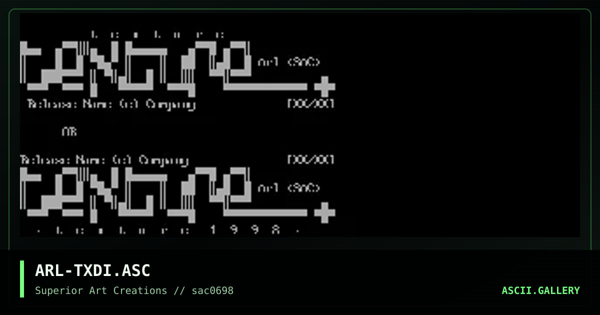 ARL-TXDI.ASC, by arlequin, 1998