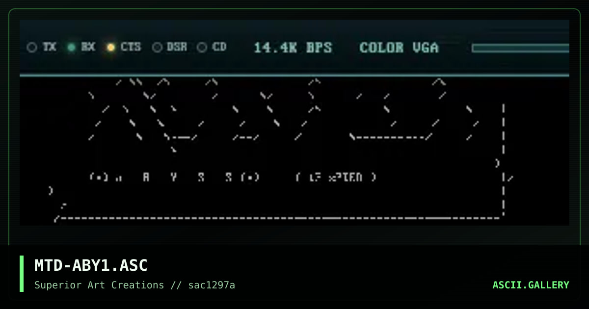 MTD-ABY1.ASC, by matador, 1997