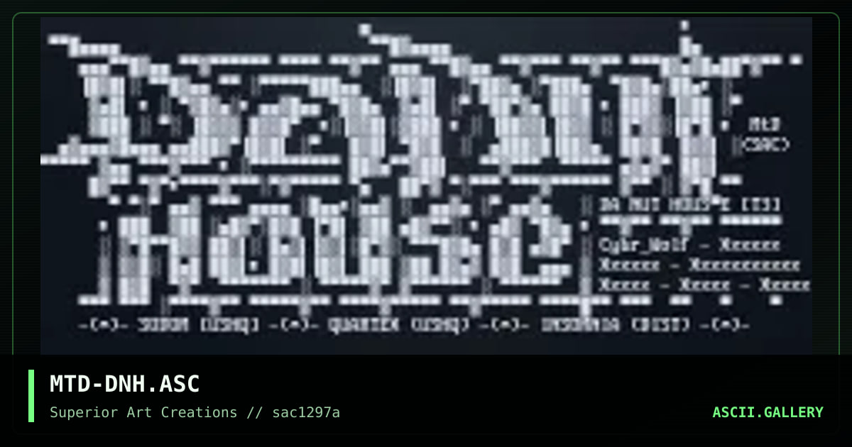 MTD-DNH.ASC, by matador, 1997