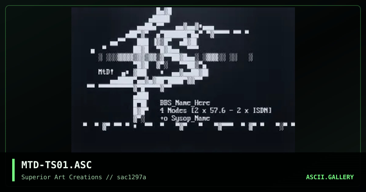 MTD-TS01.ASC, by matador, 1997
