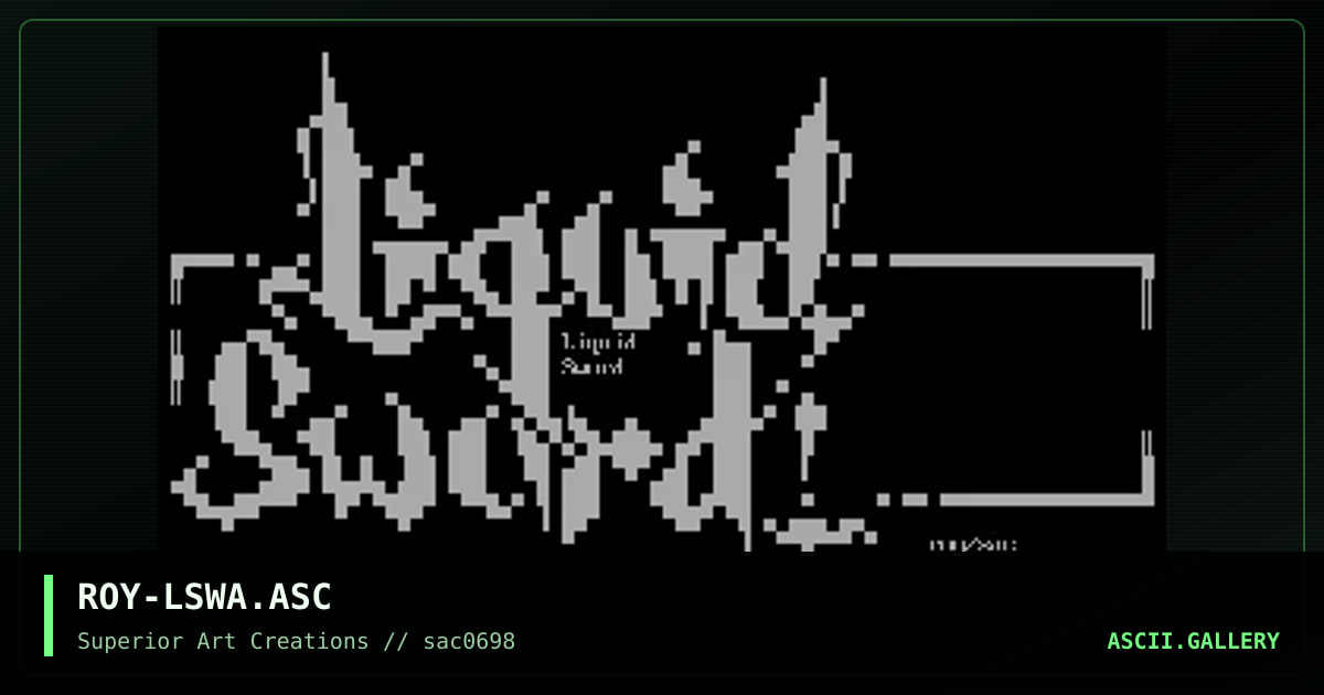 ROY-LSWA.ASC, by roy, 1998