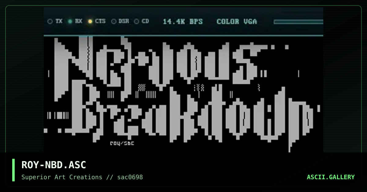 ROY-NBD.ASC, by roy, 1998
