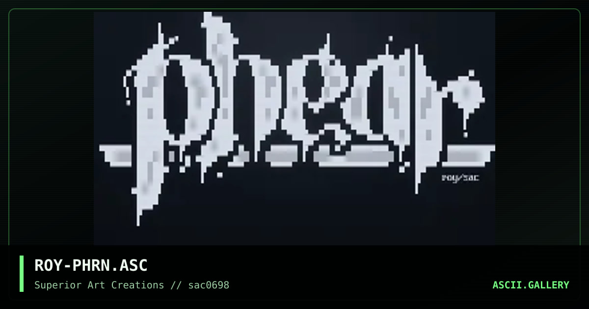 ROY-PHRN.ASC, by roy, 1998