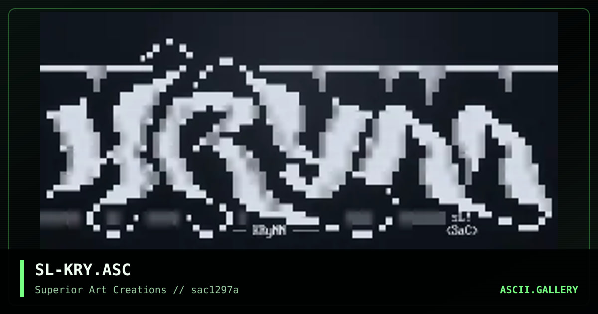 SL-KRY.ASC, by strikeligt, 1997