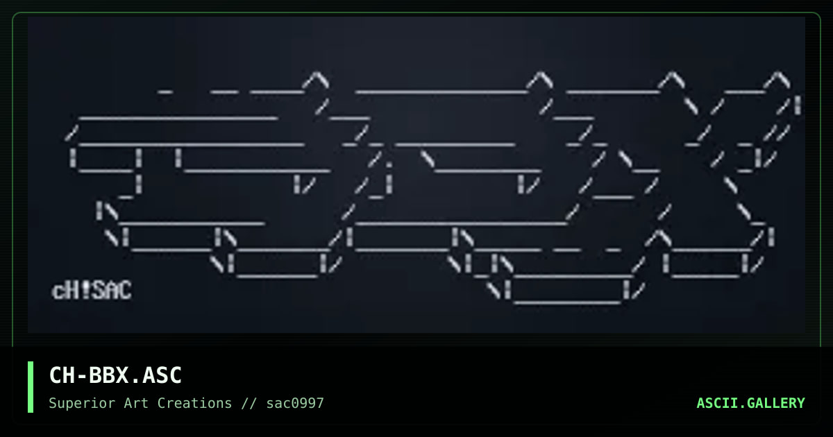 CH-BBX.ASC, by coh, 1997