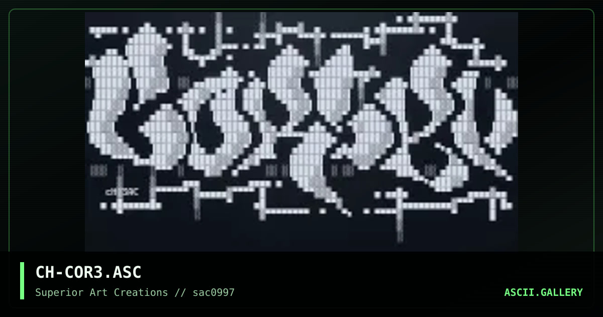 CH-COR3.ASC, by coh, 1997