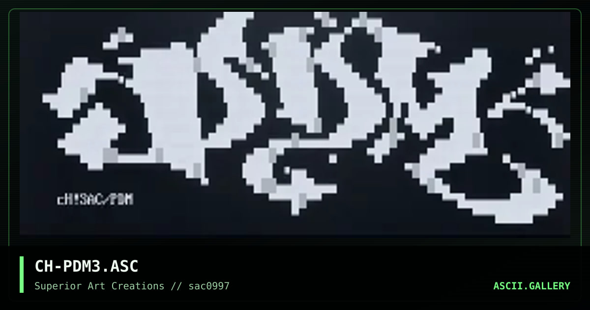 CH-PDM3.ASC, by coh, 1997