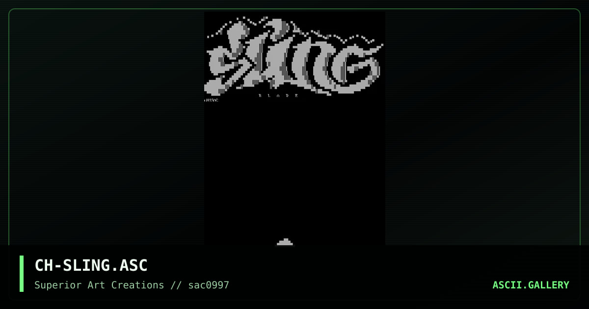 CH-SLING.ASC, by coh, 1997