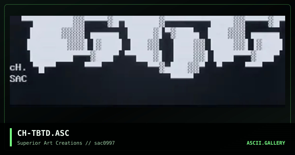 CH-TBTD.ASC, by coh, 1997