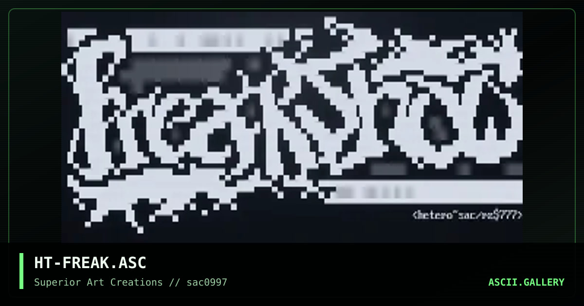 HT-FREAK.ASC, by hetero, 1997