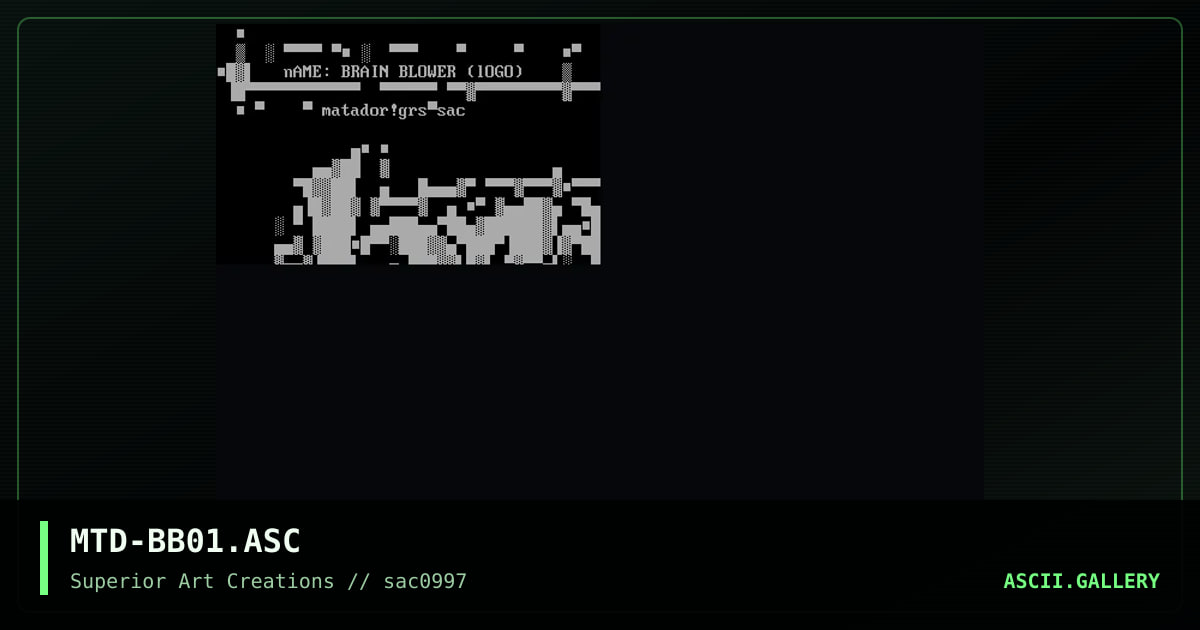 MTD-BB01.ASC, by matador, 1997