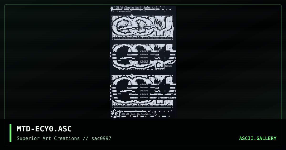 MTD-ECY0.ASC, by matador, 1997