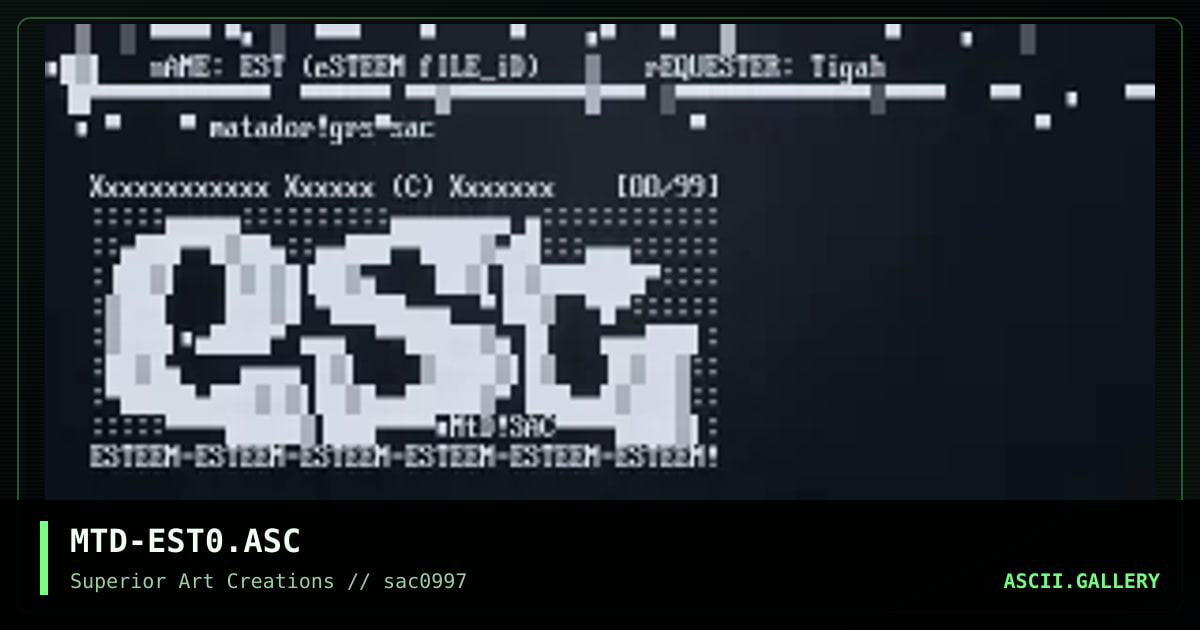 MTD-EST0.ASC, by matador, 1997