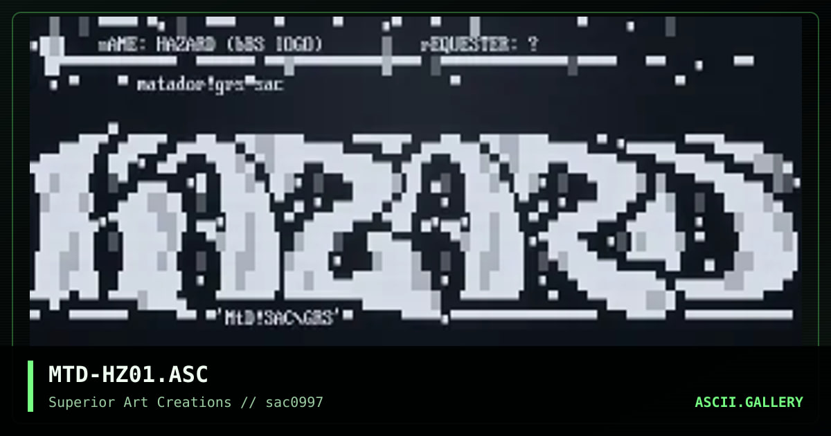 MTD-HZ01.ASC, by matador, 1997