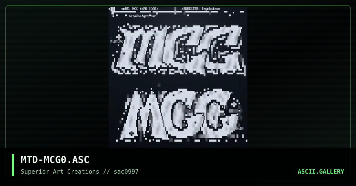 MTD-MCG0.ASC, by matador, 1997