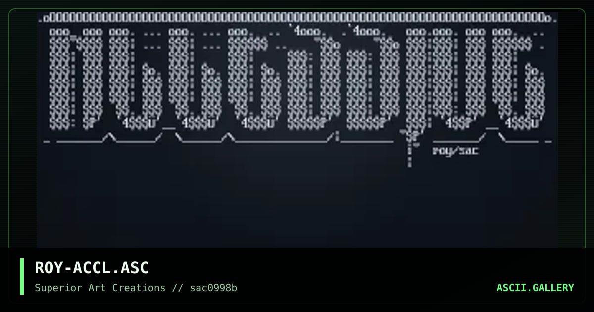 ROY-ACCL.ASC, by roy, 1998