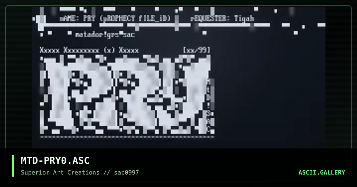 MTD-PRY0.ASC, by matador, 1997