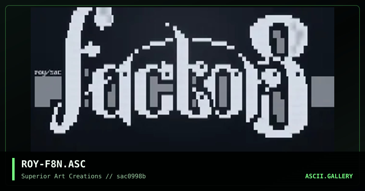 ROY-F8N.ASC, by roy, 1998