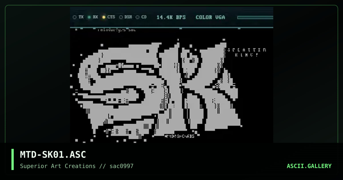 MTD-SK01.ASC, by matador, 1997