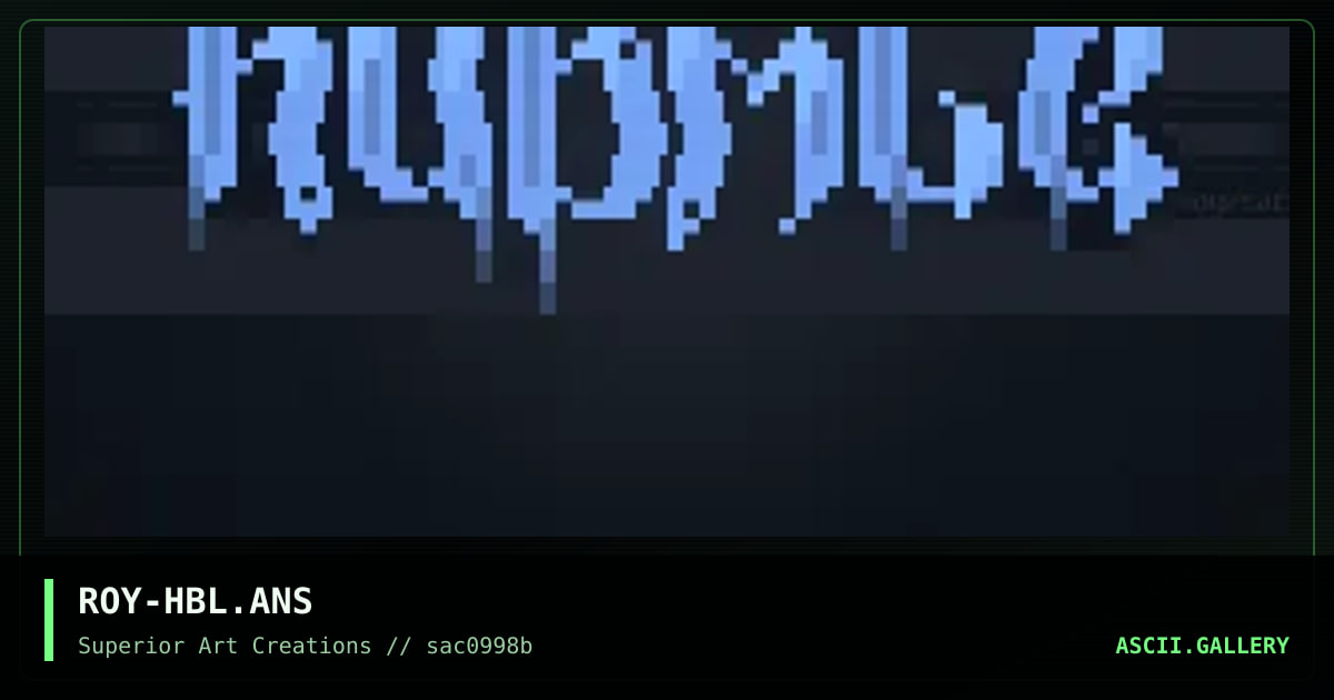 ROY-HBL.ANS, by roy, 1998