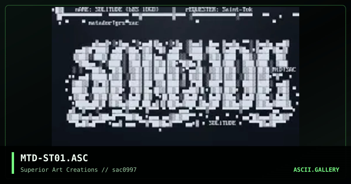 MTD-ST01.ASC, by matador, 1997