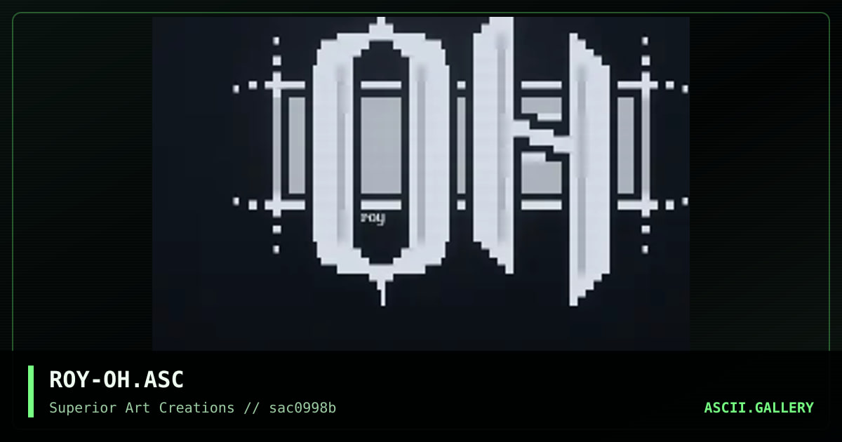 ROY-OH.ASC, by roy, 1998