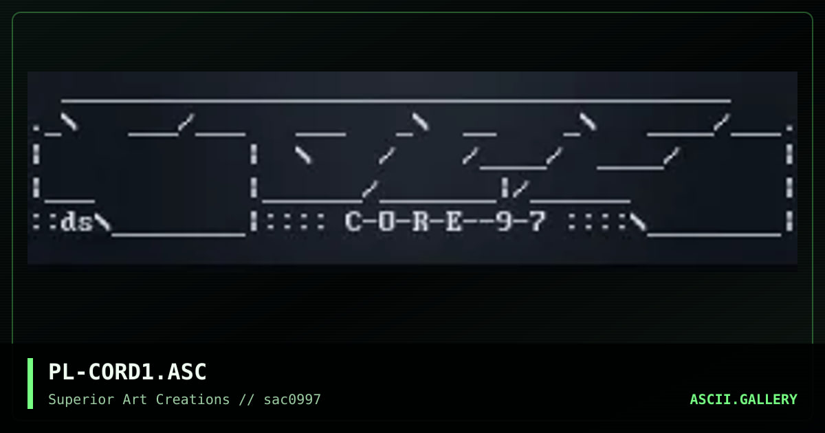PL-CORD1.ASC, by puschel, 1997