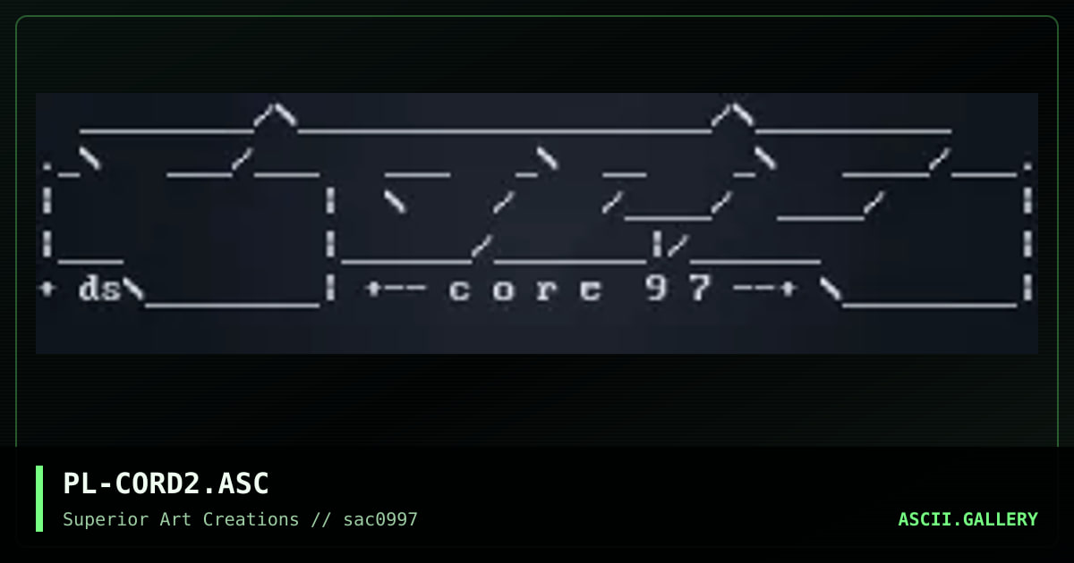 PL-CORD2.ASC, by puschel, 1997