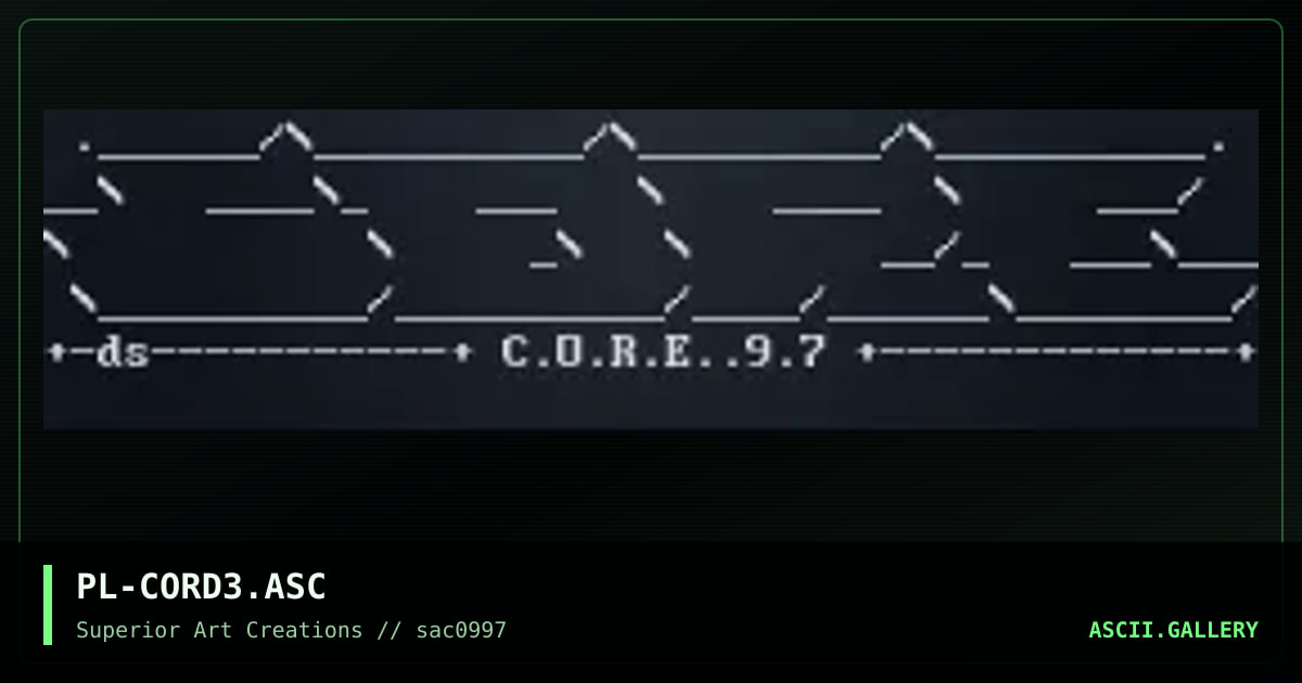 PL-CORD3.ASC, by puschel, 1997