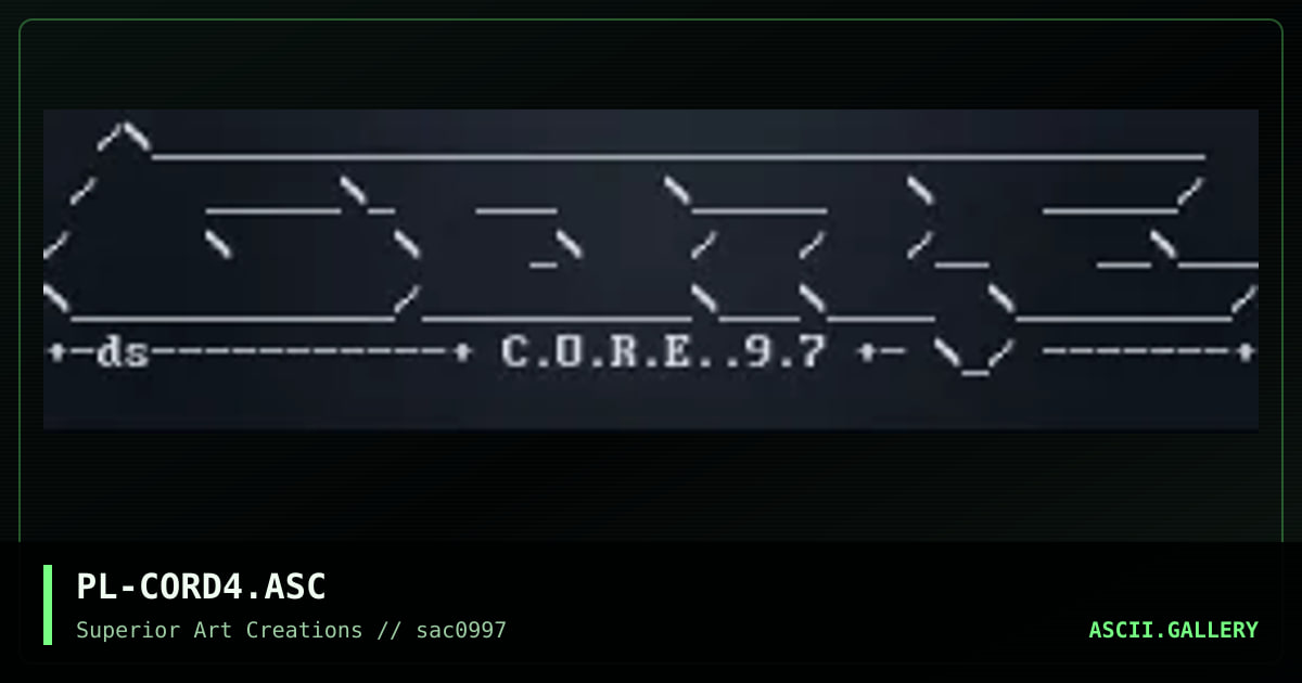 PL-CORD4.ASC, by puschel, 1997