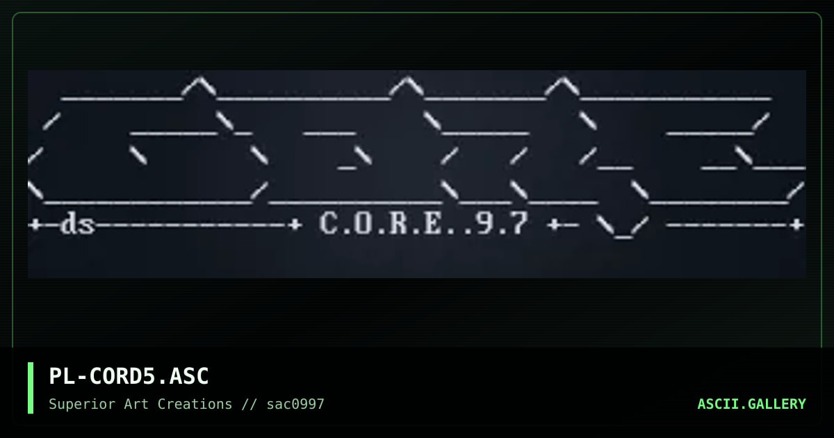 PL-CORD5.ASC, by puschel, 1997