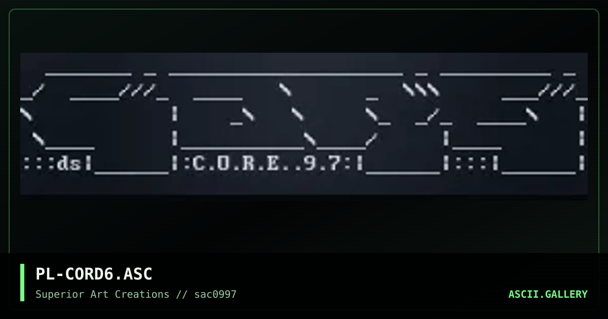 PL-CORD6.ASC, by puschel, 1997