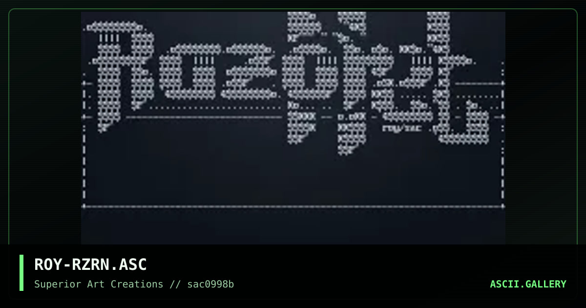 ROY-RZRN.ASC, by roy, 1998