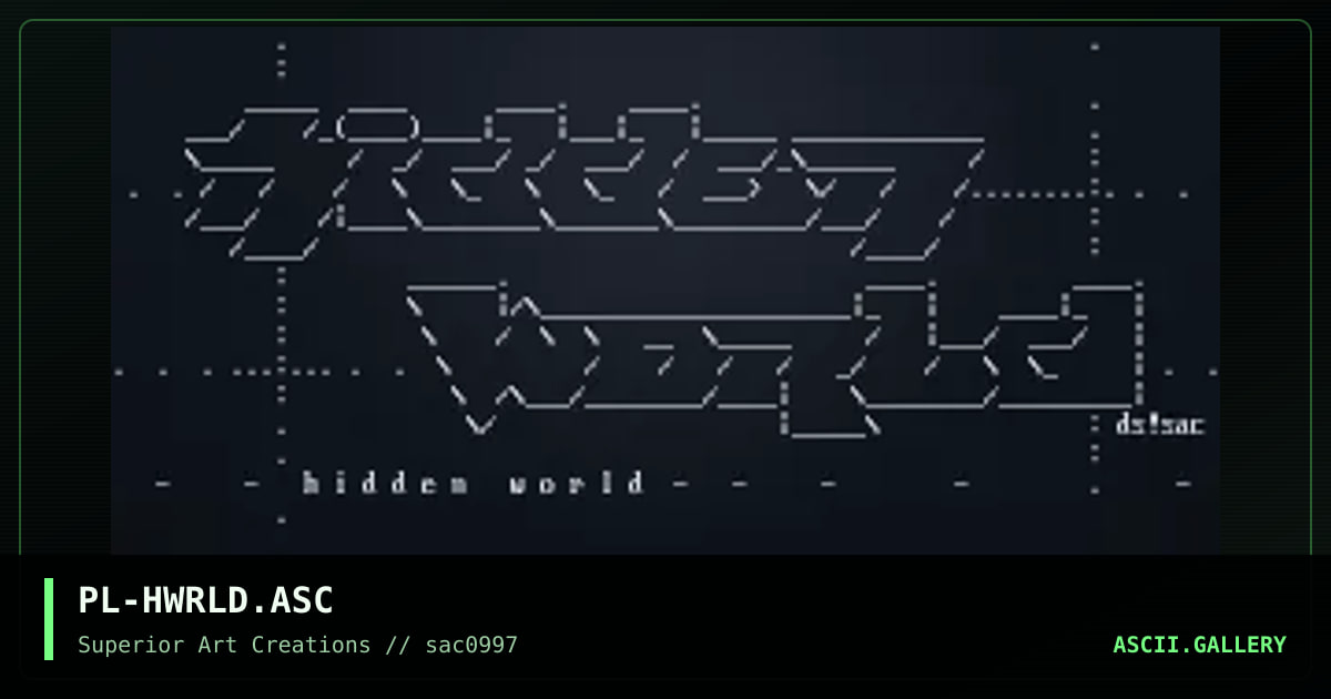 PL-HWRLD.ASC, by puschel, 1997