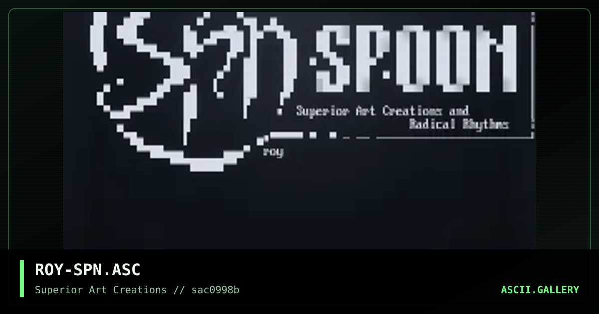 ROY-SPN.ASC, by roy, 1998