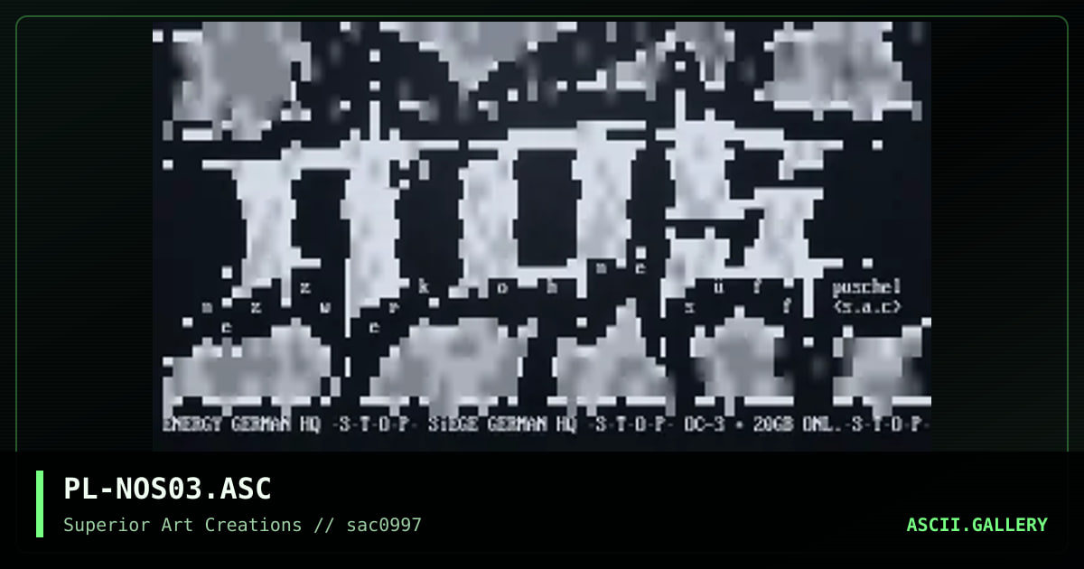 PL-NOS03.ASC, by puschel, 1997