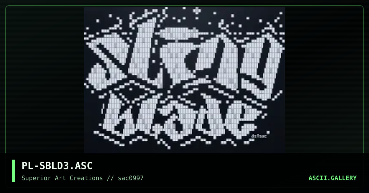 PL-SBLD3.ASC, by puschel, 1997