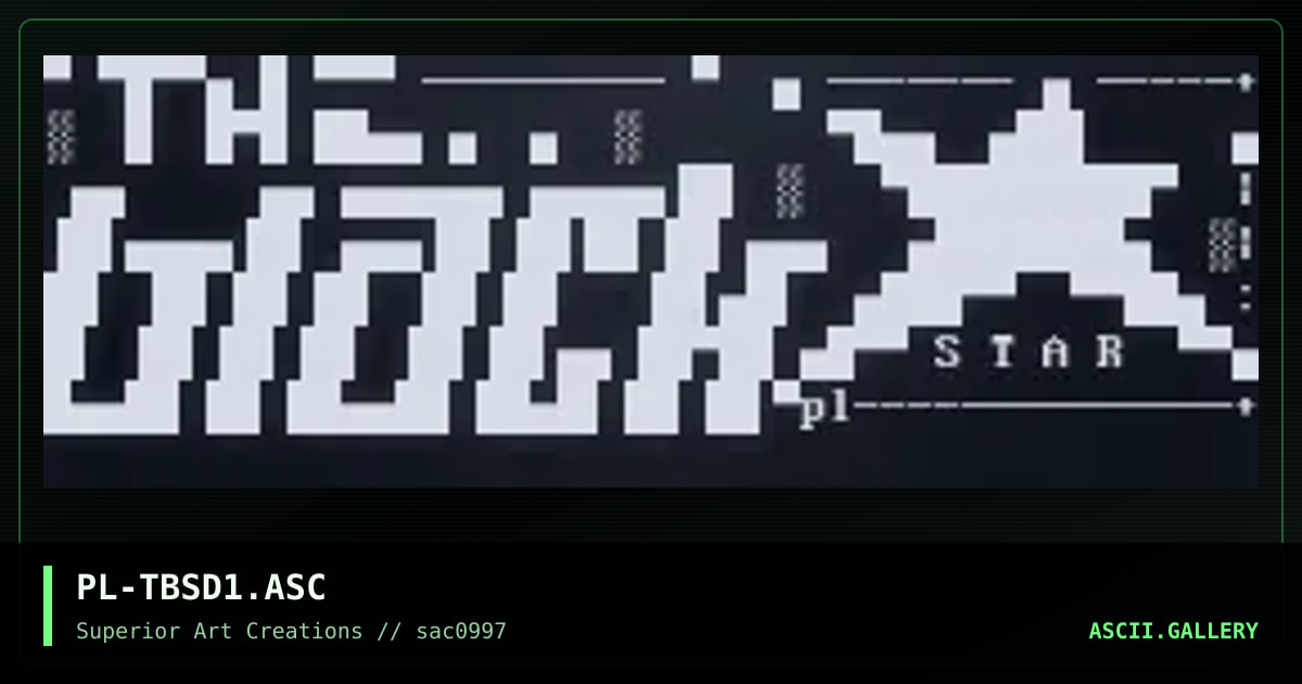 PL-TBSD1.ASC, by puschel, 1997