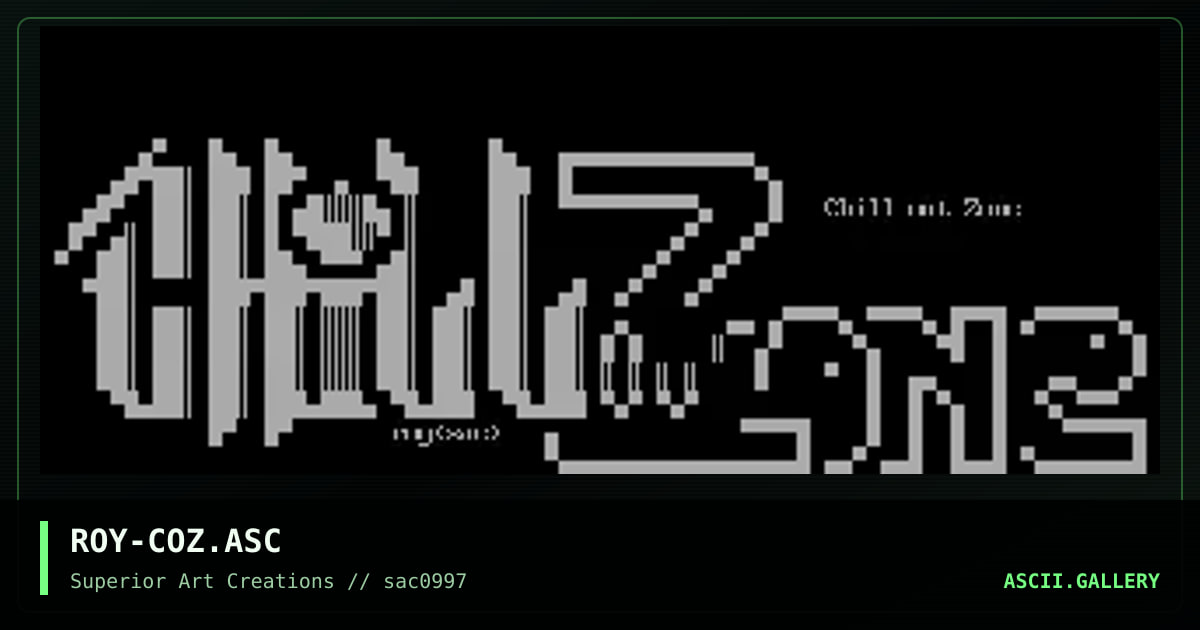 ROY-COZ.ASC, by roy, 1997