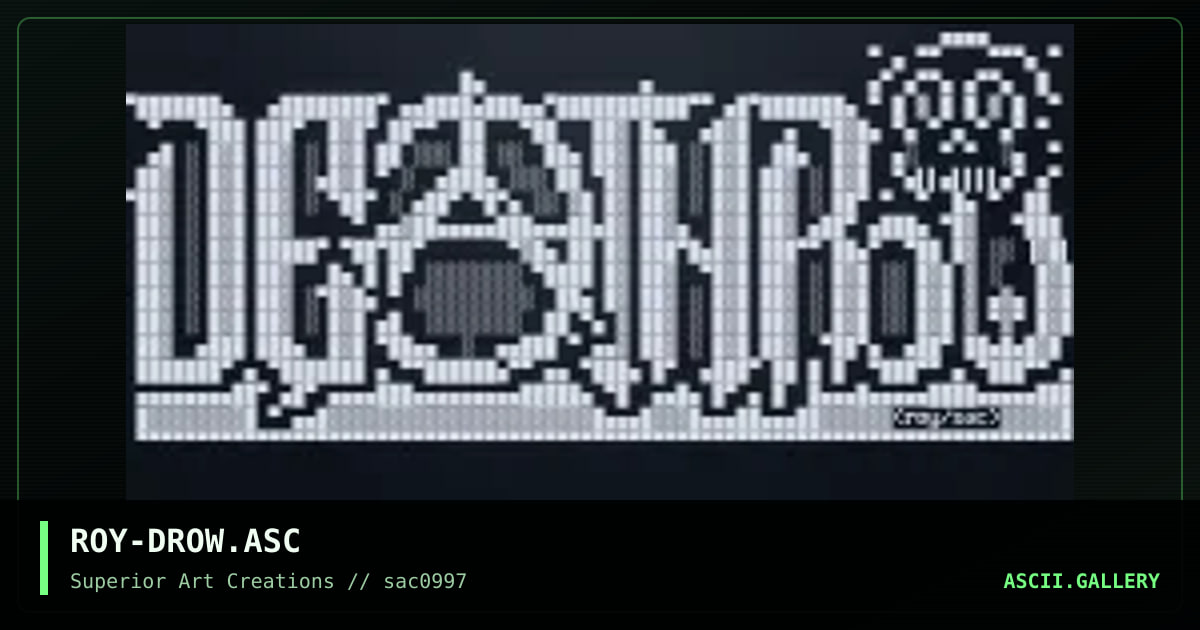 ROY-DROW.ASC, by roy, 1997